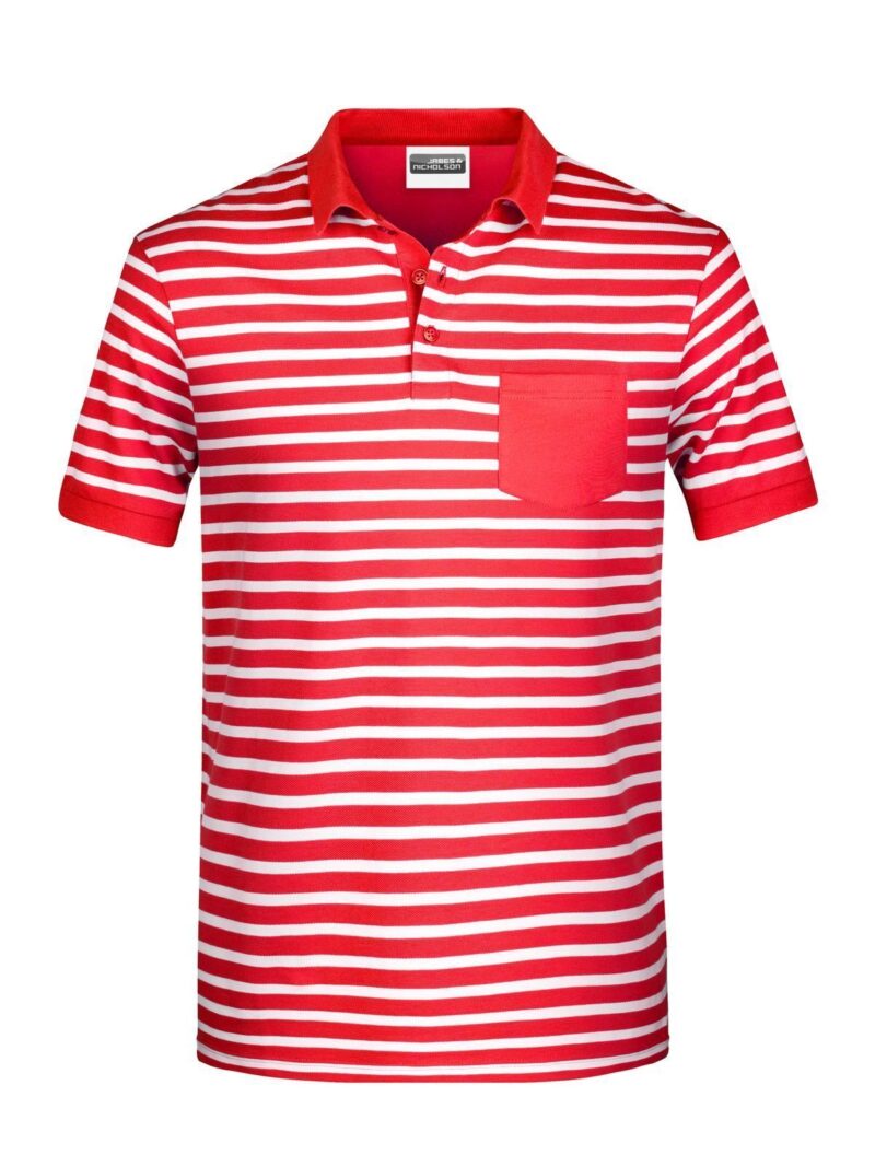 Polo Rayé Homme JN8030 - H.IMPRESSION