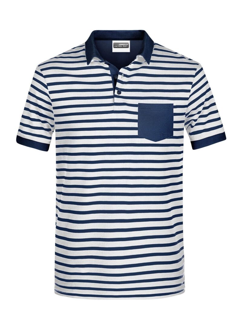 Polo Rayé Homme JN8030 - H.IMPRESSION