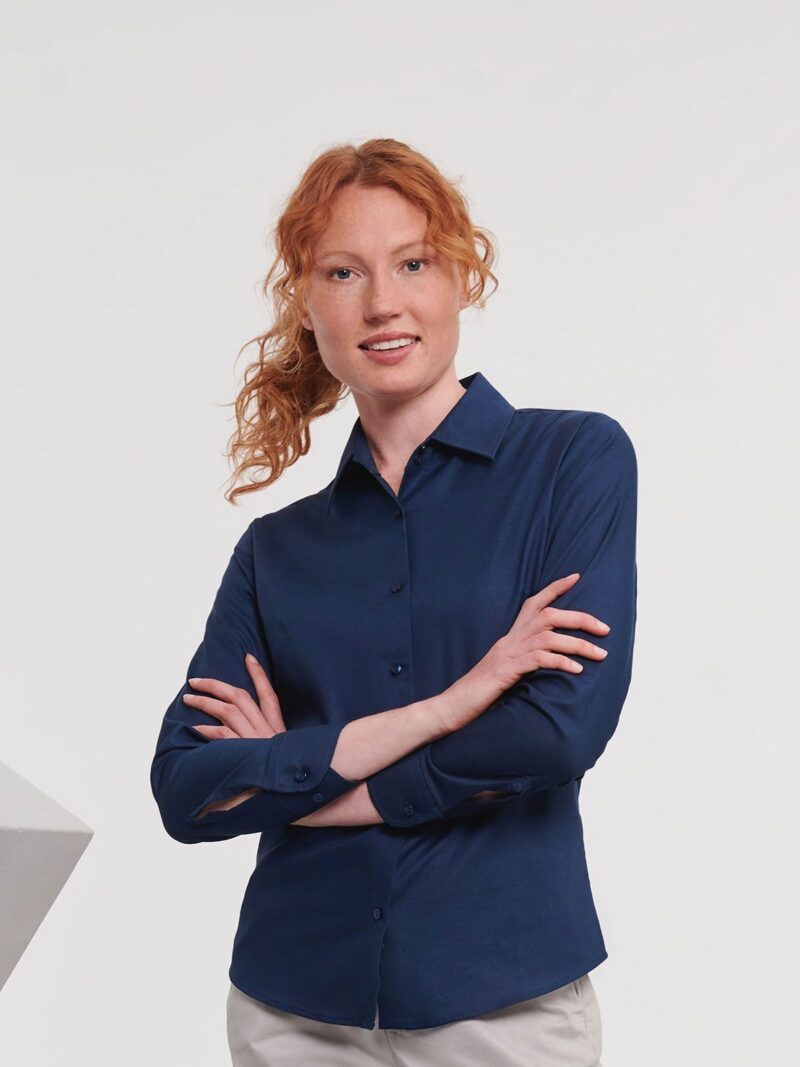 Ladies' Long Sleeve Easy Care Oxford Shirt