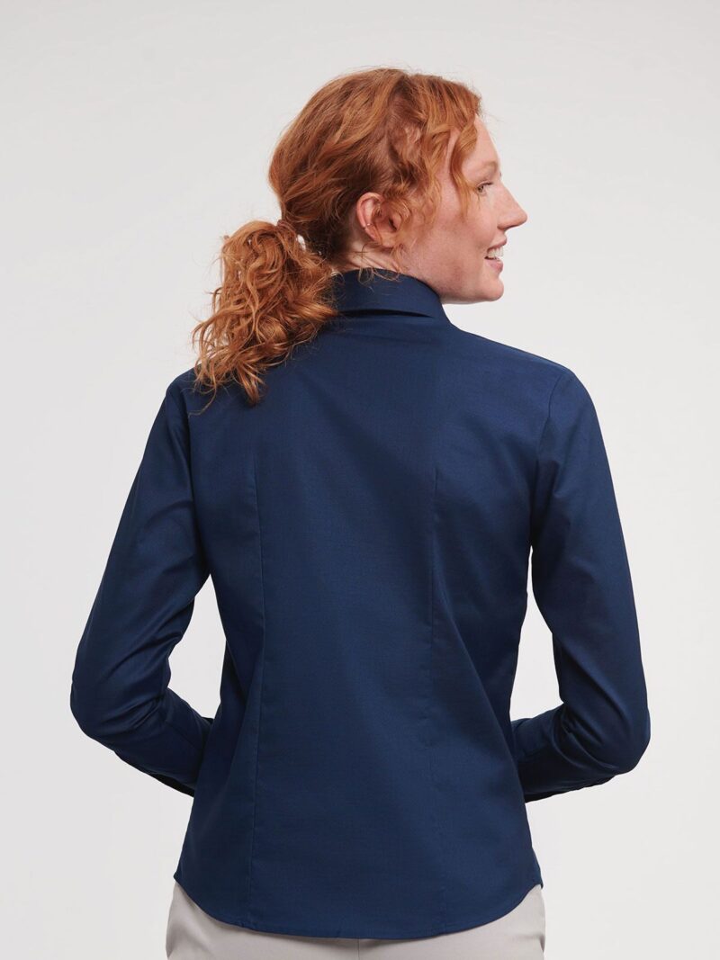 Ladies' Long Sleeve Easy Care Oxford Shirt – Image 4