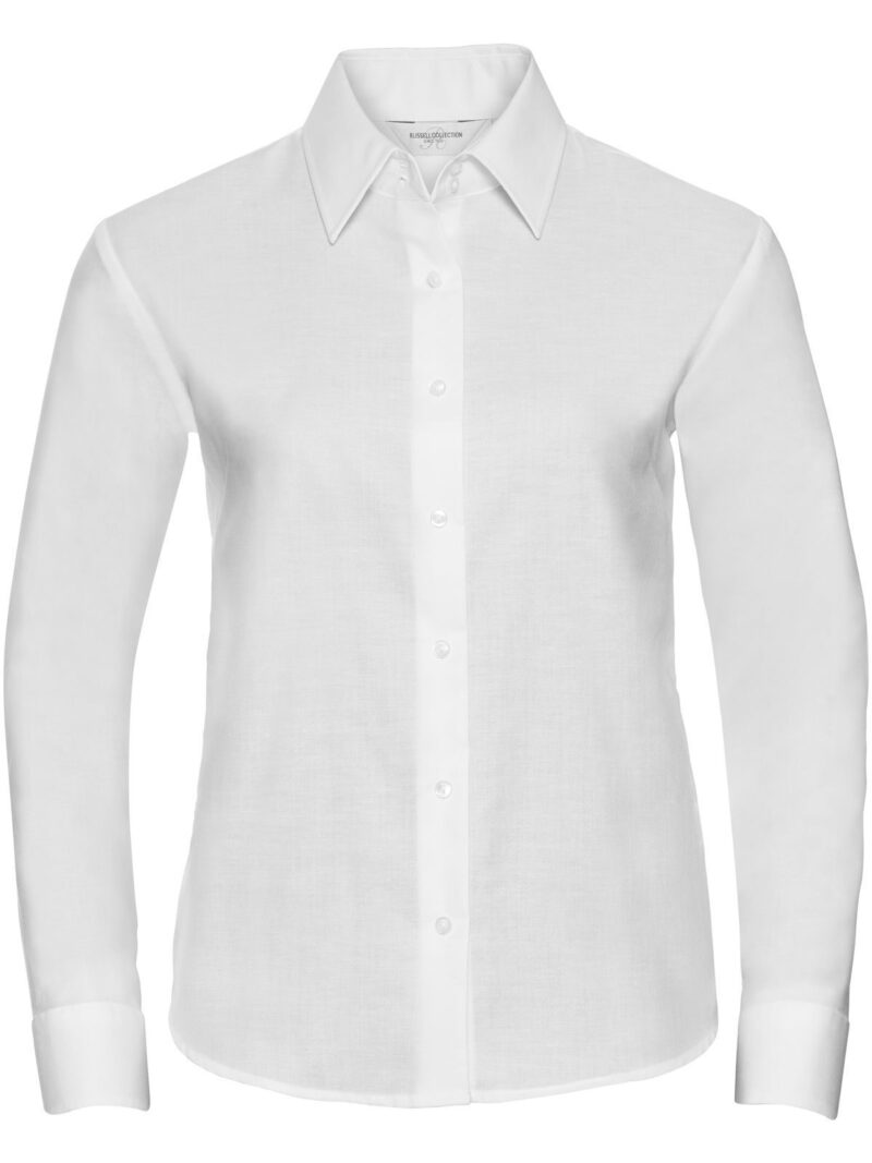 Ladies' Long Sleeve Easy Care Oxford Shirt – Image 9