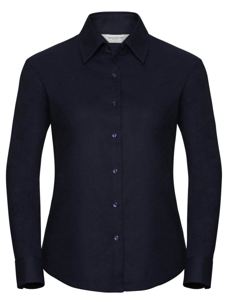 Ladies' Long Sleeve Easy Care Oxford Shirt – Image 10