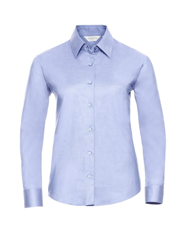 Ladies' Long Sleeve Easy Care Oxford Shirt – Image 8