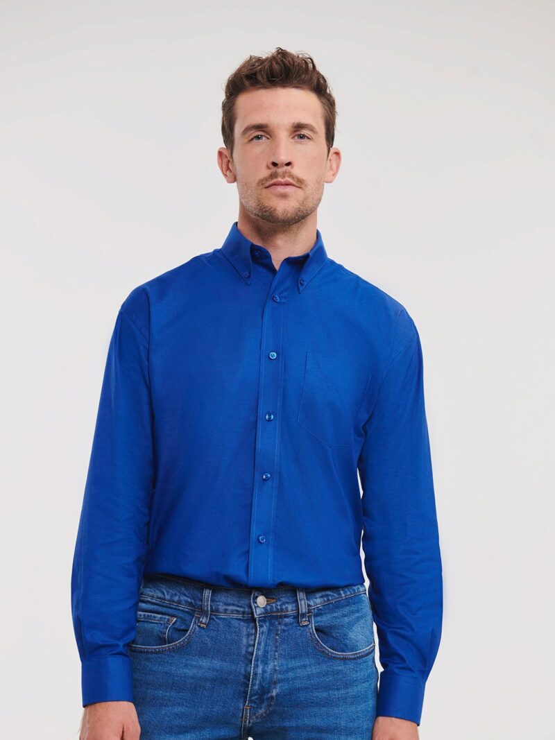 Men's Long Sleeve Easy Care Oxford Shirt – Image 2