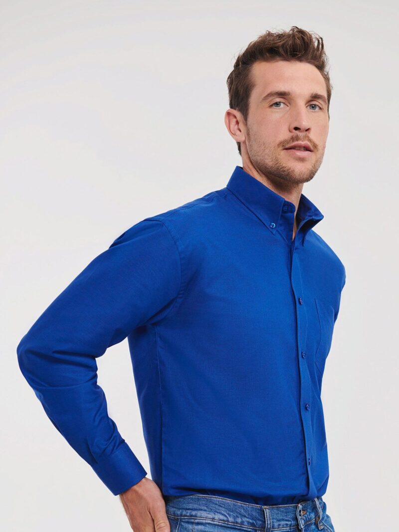 Men's Long Sleeve Easy Care Oxford Shirt – Image 3
